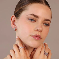 Bronzallure Eternity Ring in Clear Cubic Zirconia Pavé