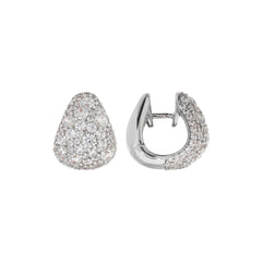 Bronzallure Teardrop Glow Earrings in Cubic Zirconia Pavé WSBZ02479W.WR
