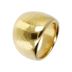 Anello Etrusca A Fascia Graduato Superficie Martellata WSET00322.YG-56