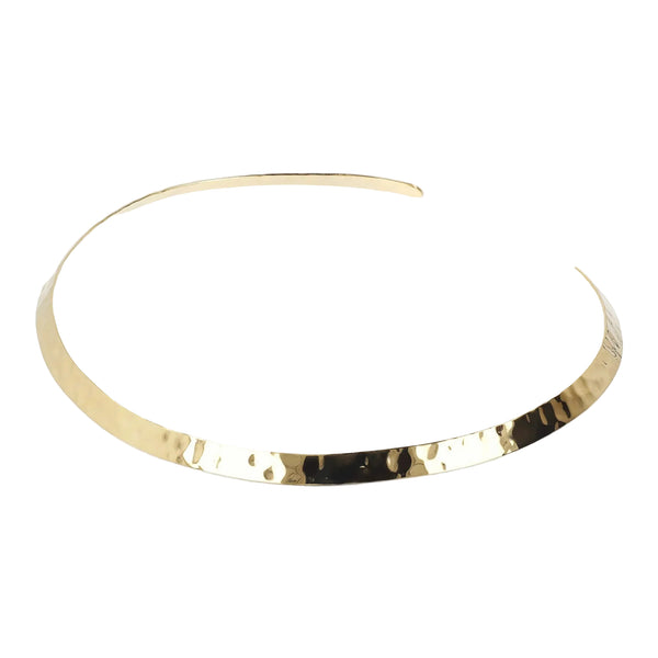 Collana Etrusca Choker Sottile Martellata WSET00336.YG