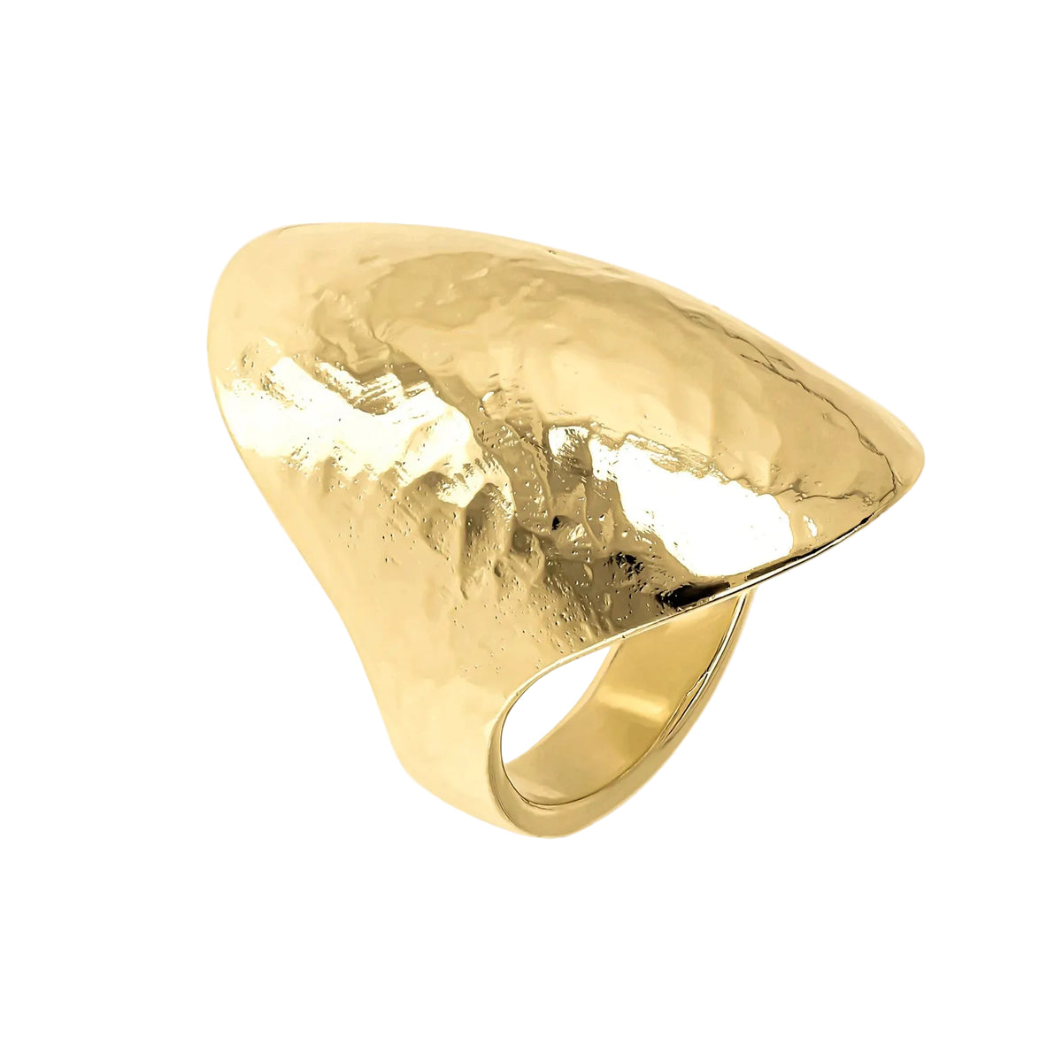 Etruscan Hammered Oval Ring