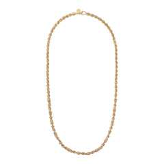 Collana Etrusca Catena Corda con Rondelle Long WSET00666.YG.LG