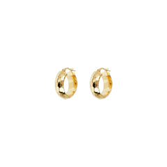 Etrusca Hammered Hoop Earrings WSET00715.SMALL