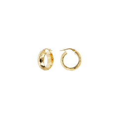 Etrusca Hammered Hoop Earrings WSET00715.SMALL