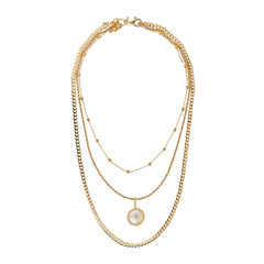 Collana Etrusca Multifilo con Madreperla