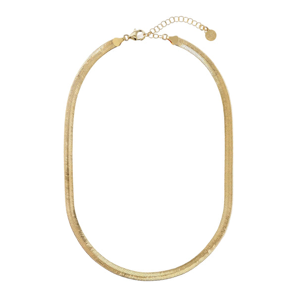 Collana Etrusca Girocollo Catena Snake Piatta