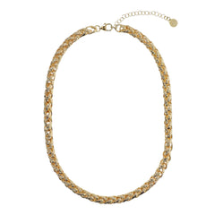 Collana Etrusca Girocollo Maxi Catena Spiga Martellata WSET00764.YG
