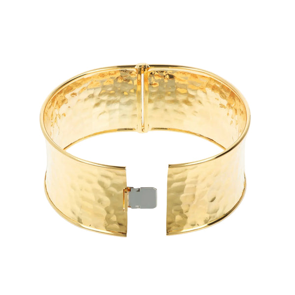 Bracciale Etrusca Rigido a Fascia Martellato WSET00855.YG-SM