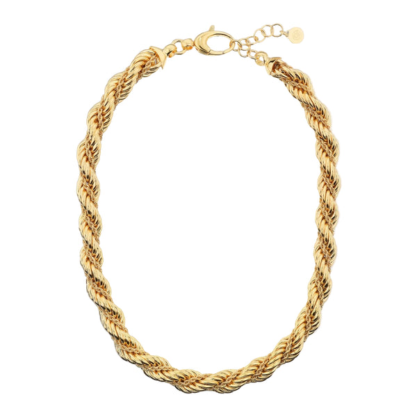Collana Etrusca Girocollo Doppia Catena Corda
