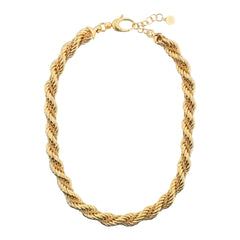Collana Etrusca Girocollo Doppia Catena Corda