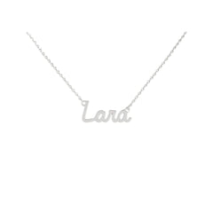 Collar con nombre Lara en acero 316