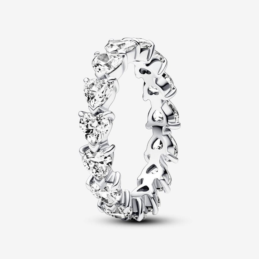 Anillo Pandora Hearts Band con piedras