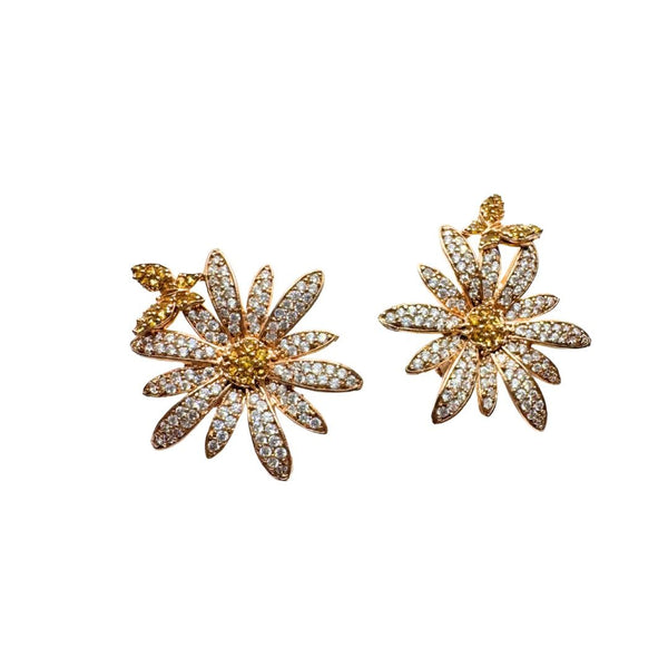 Orecchini Fiorini in Argento Margherita con Zirconi 0124AG9500113A