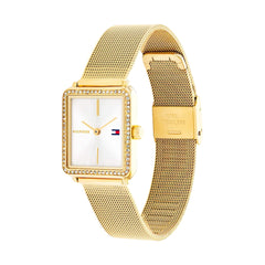 Orologio Tommy Hilfiger Donna Tea con Quadrante Bianco E Cinturino Dorato1782829