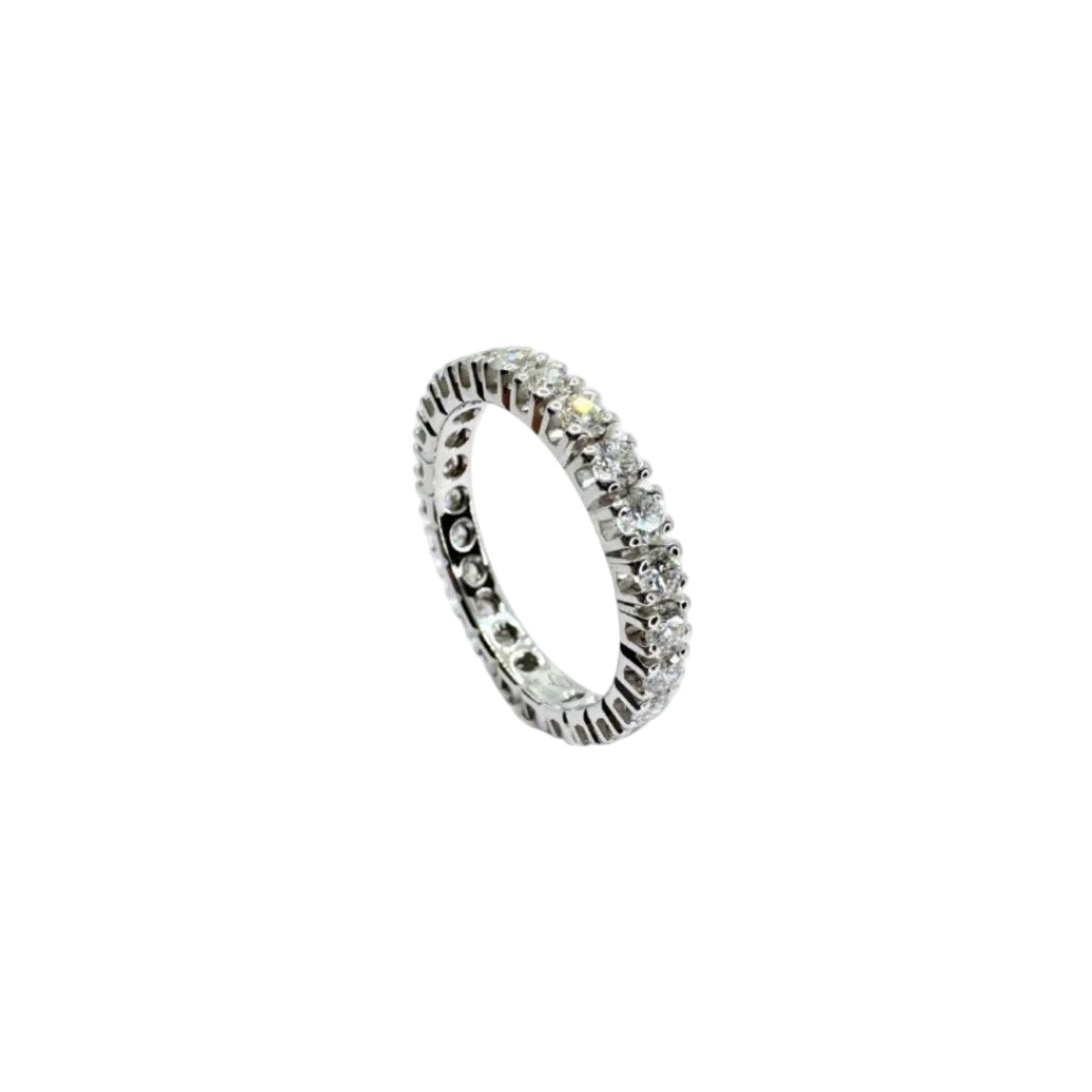 Anillo Leo Pizzo en oro blanco y diamantes