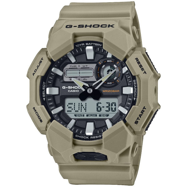 Reloj de resina color arena para hombre G-Shock serie GA-010