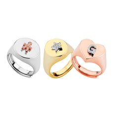 Anello Marcello Pane Chevalier a Cuore Dorato ANYL 006