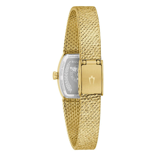Orologio Bulova Donna Goddess of Time Placcato Oro Con Quadrante Verde Malachite 97L184