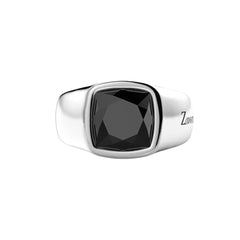 Zancan Silver Ring with Onyx ESA006