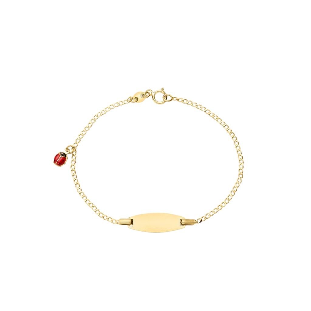 Stroili Bracelet with Ladybug Charm Holy 9 KT Yellow Gold 1415883