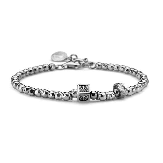 Bracciale Maria Cristina Sterling Tuscany con Giglio G3003