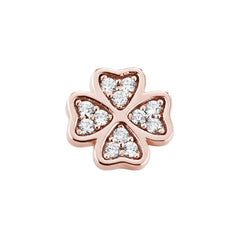 Marcello Pane Quadrifoglio Stopper Maxy Charms with Zirconia