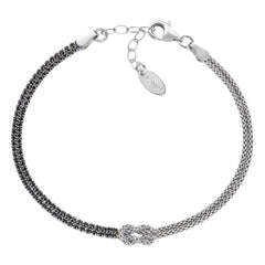 Bracciale Nodo d'Amore con Zirconi -