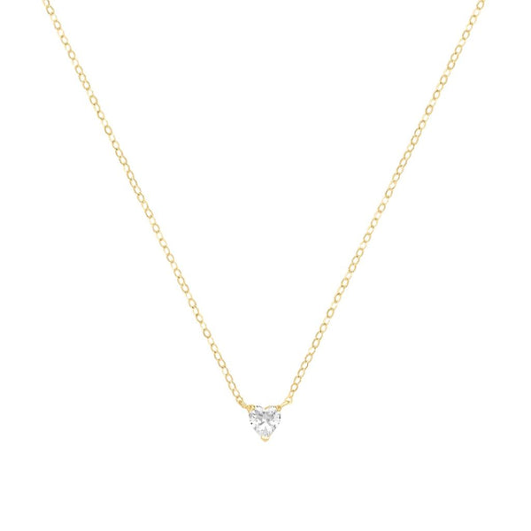 Collana Stroili Punto Luce Cuore Claire Oro Giallo 9 KT Cubic Zirconia 1426776