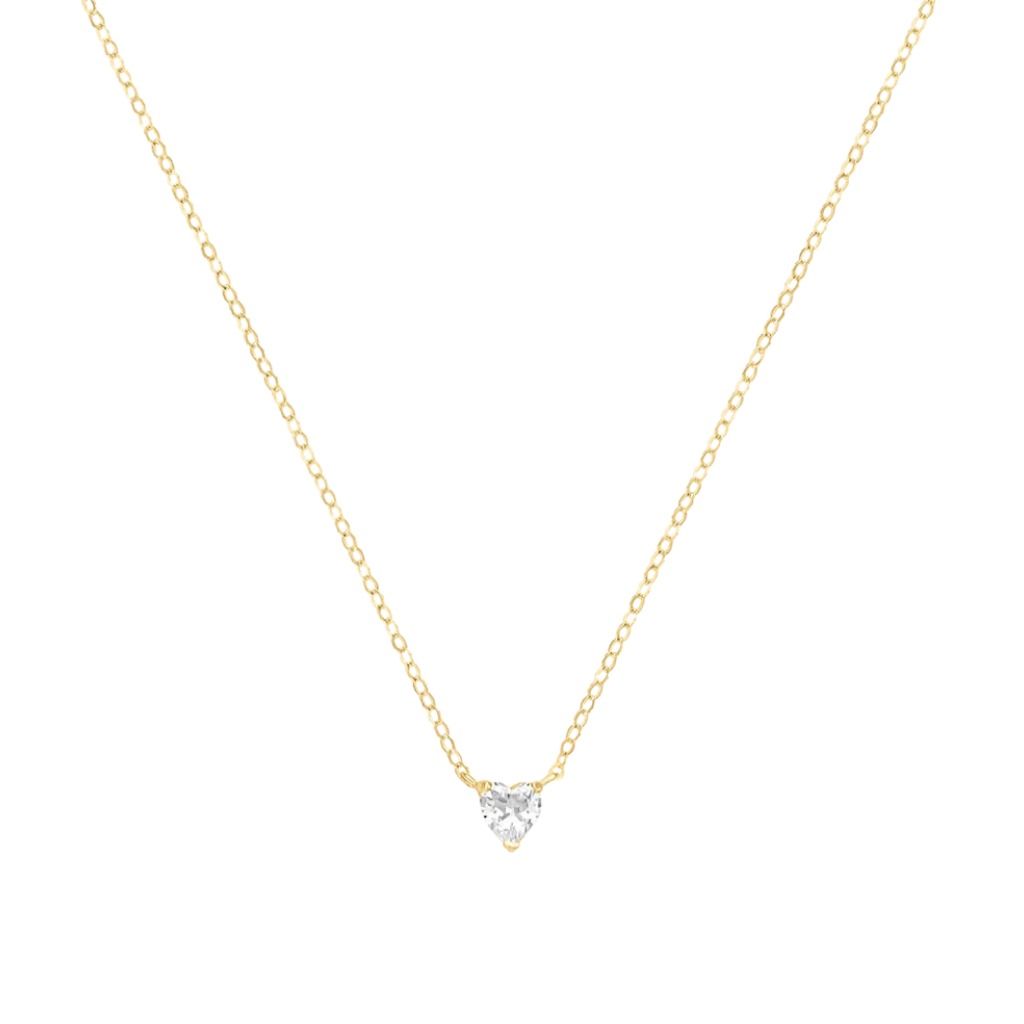 Collana Stroili Punto Luce Cuore Claire Oro Giallo 9 KT Cubic Zirconia 1426776