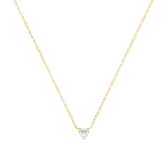 Collana Stroili Punto Luce Cuore Claire Oro Giallo 9 KT Cubic Zirconia 1426776