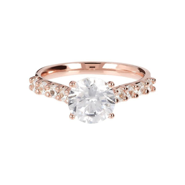 Bronzallure Ring in Golden Rosè and Cubic Zirconia