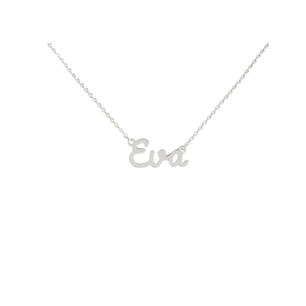 Collana Nome Eva In Acciaio 316 -