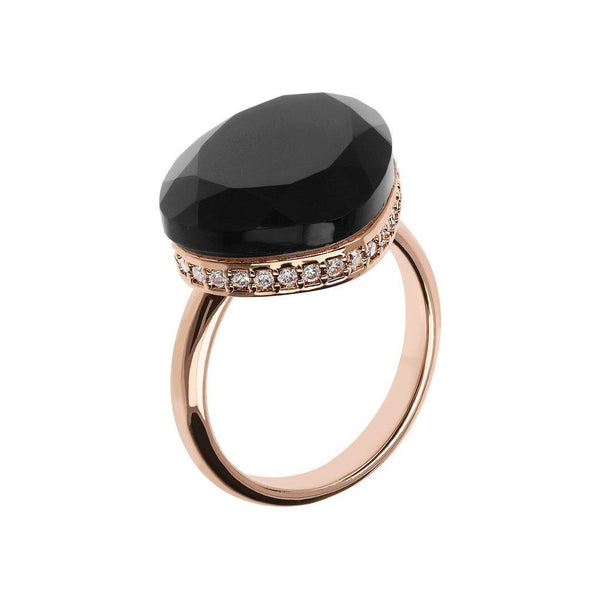 Anello Bronzallure In Golden Rosè E Spinello Nero WSBZ01535.BS-54