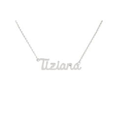 Collar con el nombre Tiziana en acero inoxidable 316