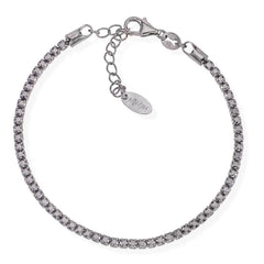 Amen Tennis Mania Bracelet with Black Zirconia
