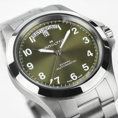 Orologio Uomo Hamilton Khaki Field King Day-Date Automatico 40 mm Verde H64475160