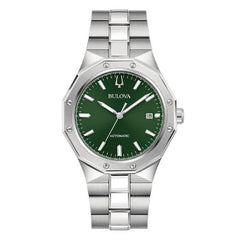 Orologio Bulova Octagon Da Uomo Automatico Verde 40 mm 96B464