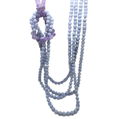 Rajola Abbracci Necklace with Amethyst and Chalcedony