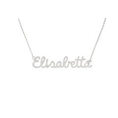 Collar con el nombre Elizabeth en acero inoxidable 316