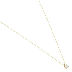 Stroili Claire 9 CT Yellow Gold Venetian Chain with Cubic Zirconia Pendant 1433822