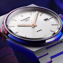 Orologio Tissot PRX Argento Quarzo 40 mm T1374101103100