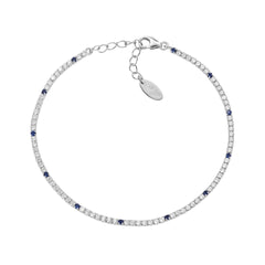 Bracciale Amen Tennis Mania Con Zirconi Colorati E Bianchi Alternati BT1B7B