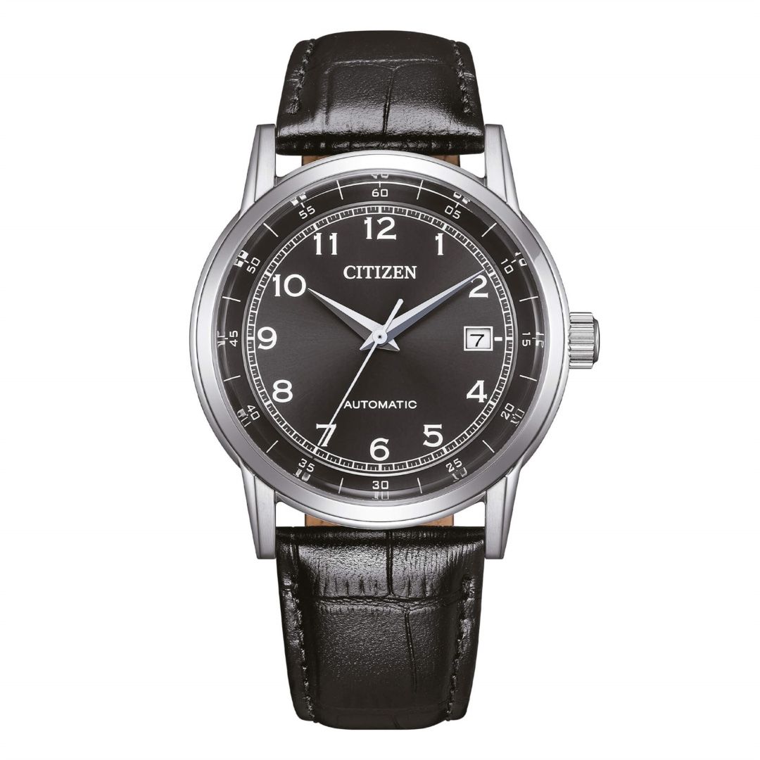 Citizen Men's Watch OF Classic Automatic Black Leather NJ0210-05E