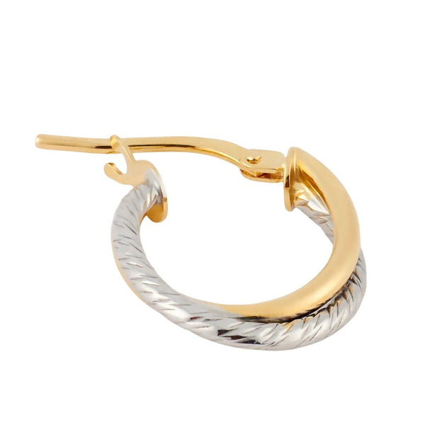 Orecchini Stroili A Cerchio Toujours Oro Bicolore 9 KT 1401656