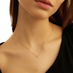 Collana Stroili Punto Luce Cuore Claire Oro Giallo 9 KT Cubic Zirconia 1426776