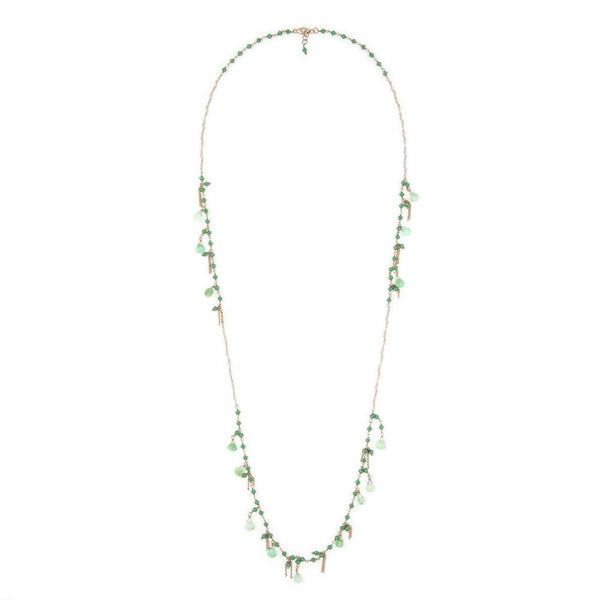 Collar Ishwara con crisoprasa