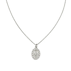 Collana Amen Mini Madonna Miracolosa con Zirconi -