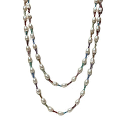Rajola Cecilia Necklace with Tourmaline, Hematite, and Pearls