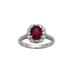 Anillo Giorgio Visconti con rubí y diamantes