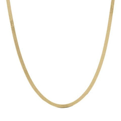 Collana Catena Snake Piatta Effetto Martellato Placcata Oro 18 kt WSET00632.YG